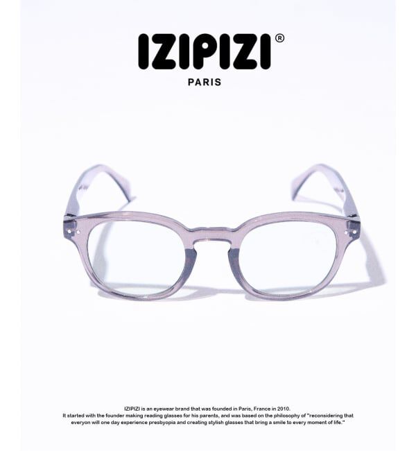 417 EDIFICE「IZIPIZI SUN LA #C Gloss Gray」|サングラス|グレー