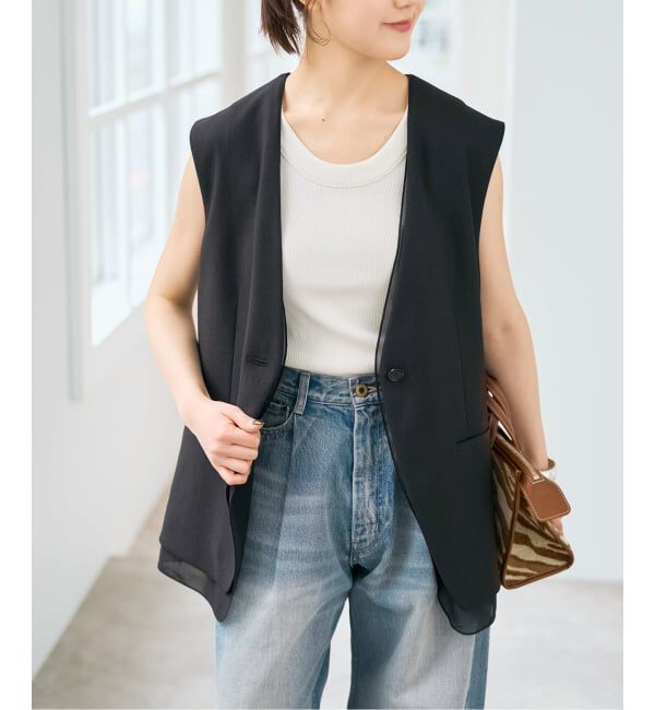 Spick and Span「シアーレイヤードジレ」|その他|