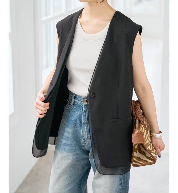 Spick and Span「シアーレイヤードジレ」|その他|