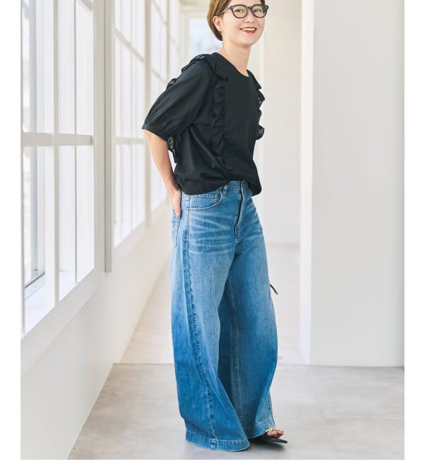 Spick and Span「ラミーコットンラッフルフリルブラウス」|シャツ・ブラウス|