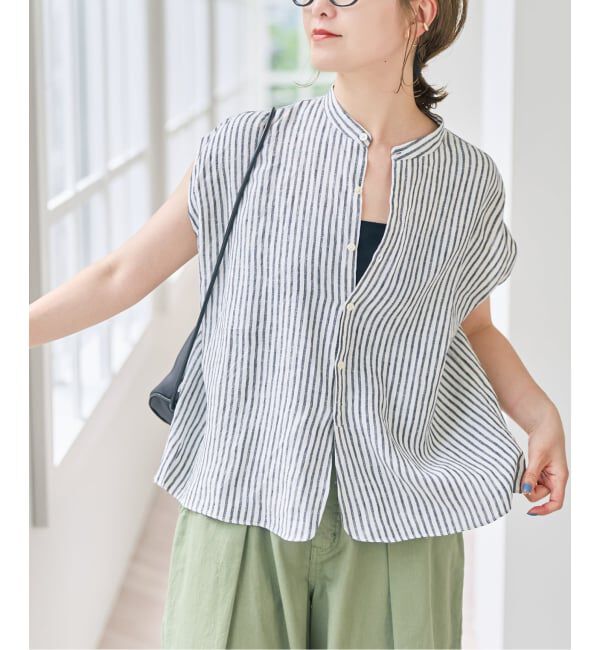 Spick and Span「TICCA / ティッカ リネンフレンチシャツ」|シャツ・ブラウス|
