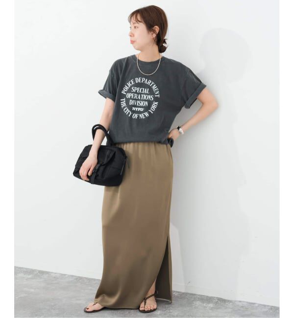 Spick and Span「《追加》サテンイージースカート」|スカート|