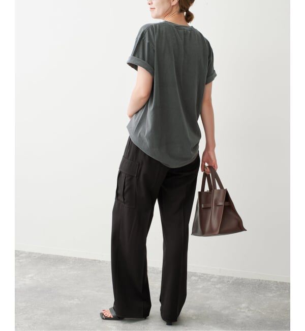 Spick and Span「《予約》スエードサテンカーゴパンツ」|カーゴ|