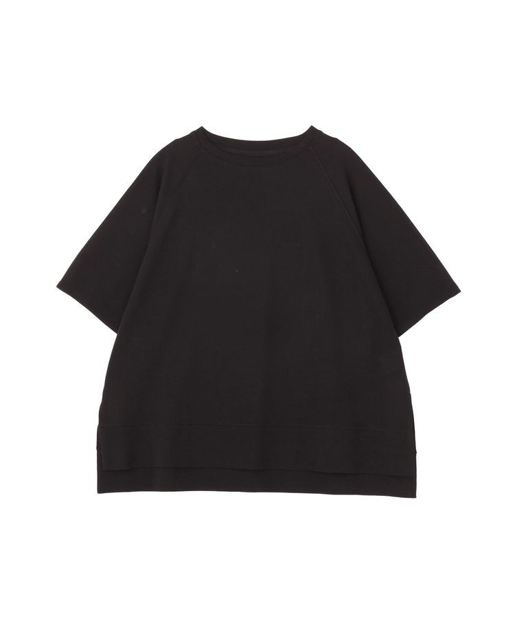 earth music&ecology「【接触冷感・吸水速乾】シアーダンボールプルオーバー」|Tシャツ・カットソー|Black
