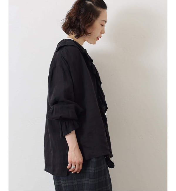 journal standard luxe「《追加２》フレンチリネン フリルパフブラウス」|シャツ・ブラウス|