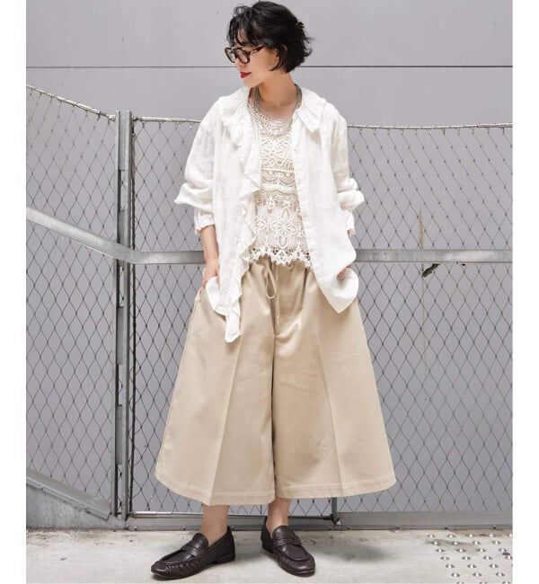 journal standard luxe「《追加２》フレンチリネン フリルパフブラウス」|シャツ・ブラウス|