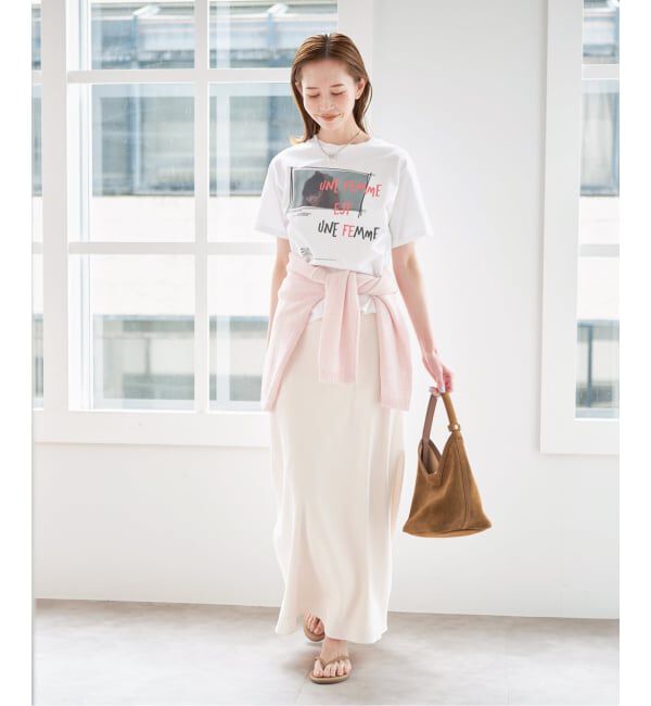 U by SPICK&SPAN「フィブリルロングスカート」|スカート|