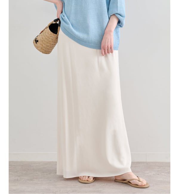U by SPICK&SPAN「フィブリルロングスカート」|スカート|