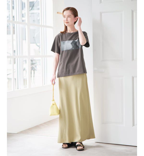 U by SPICK&SPAN「フィブリルロングスカート」|スカート|