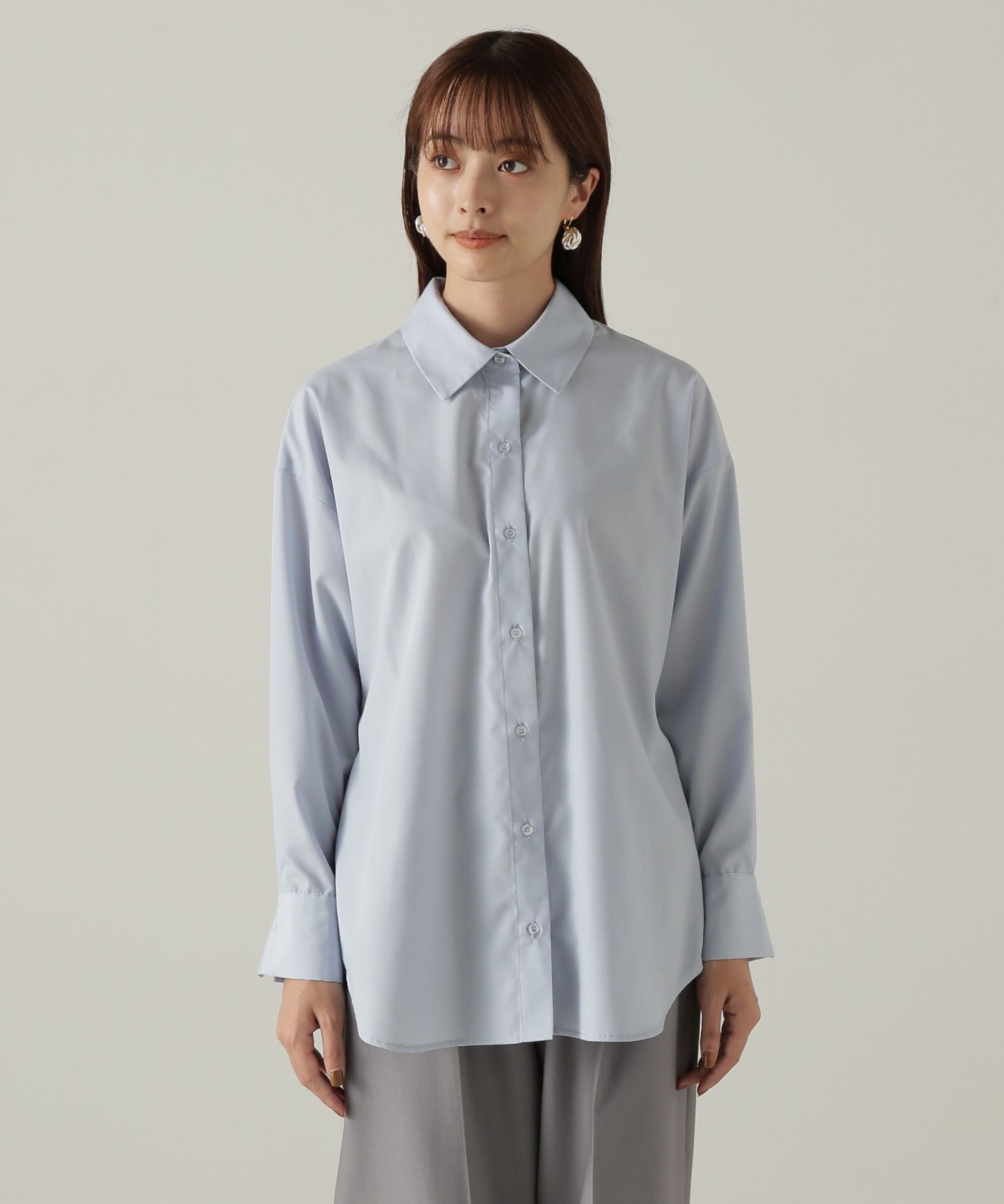 PROPORTION BODY DRESSING「チュールビスチェ付シャツ24AW」|シャツ・ブラウス|