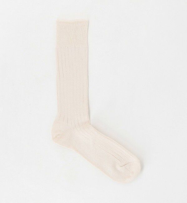 UNITED ARROWS「＜ROTOTO＞リブクルーソックス」|ソックス|NATURAL