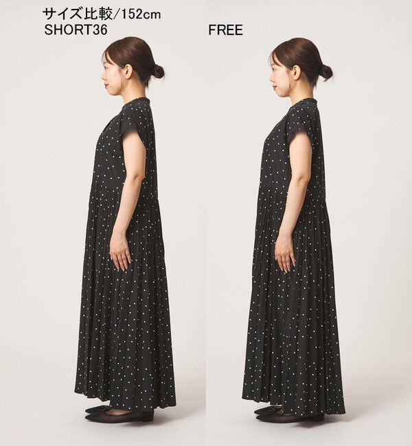 UNITED ARROWS green label relaxing「【結論シリーズ】全方位映えプリーツワンピ ドット 」|ワンピース|