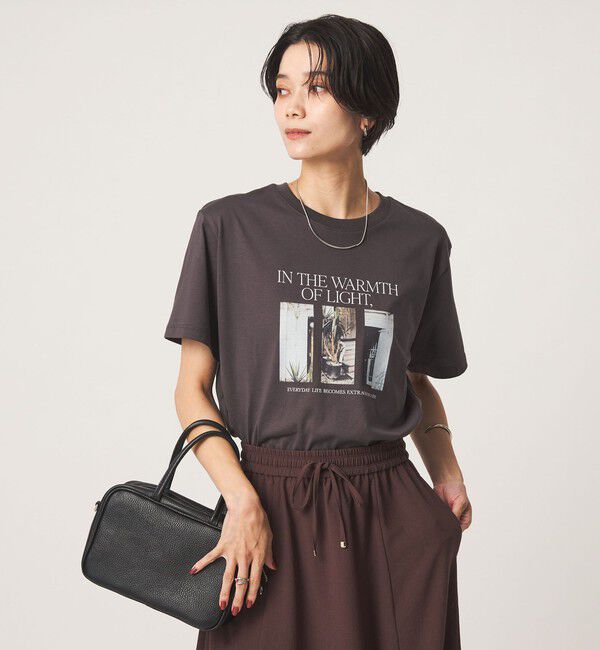 UNITED ARROWS green label relaxing「アソートグラフィック ショートスリーブ TEE」|Tシャツ・カットソー|DK.GRAY