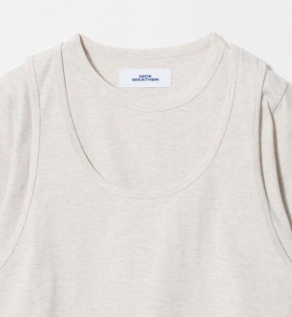 NICE WEATHER「＜NICE WEATHER＞レイヤード Tシャツ」|Tシャツ・カットソー|