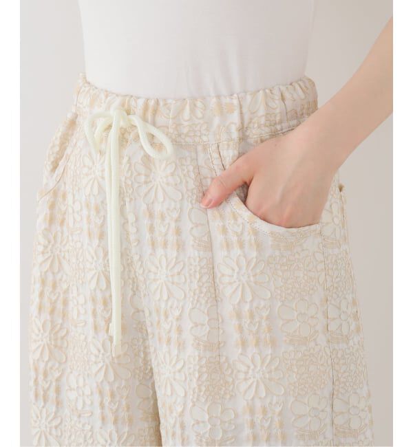 IENA LA BOUCLE「IENA LA BOUCLE フラワーJQストリングパンツ」|その他|