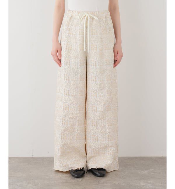 IENA LA BOUCLE「IENA LA BOUCLE フラワーJQストリングパンツ」|その他|