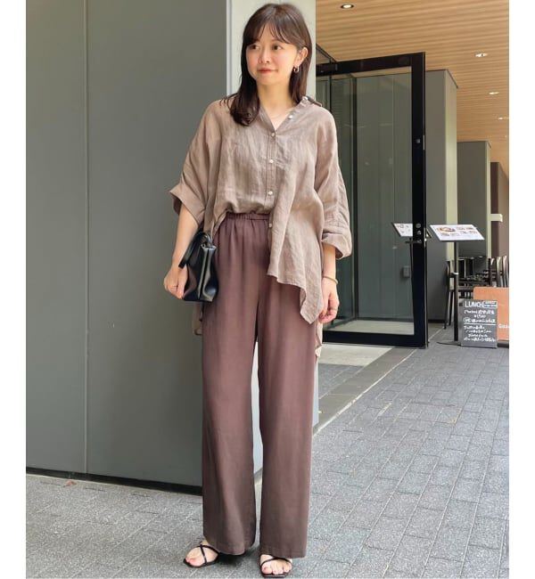 SLOBE IENA「《追加/シリーズあり》リネンコットンBOXシャツ」|シャツ・ブラウス|
