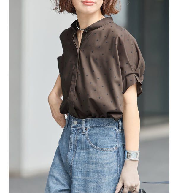 journal standard L'essage「《WEB限定カラーあり》DEVEAUX/ドットタックスリーブシャツ」|シャツ・ブラウス|
