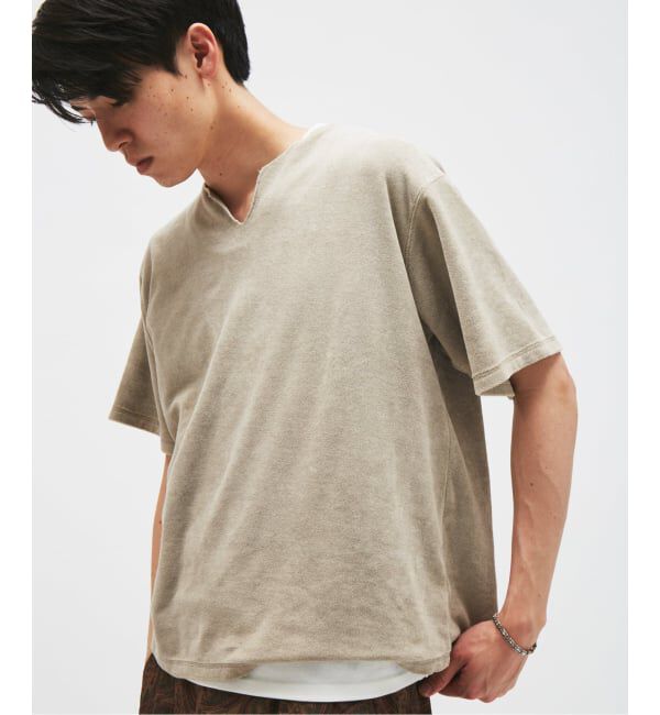 JOURNAL STANDARD「パイル キーネック Tシャツ」|Tシャツ・カットソー|