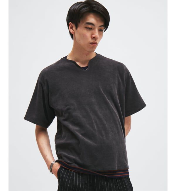 JOURNAL STANDARD「パイル キーネック Tシャツ」|Tシャツ・カットソー|