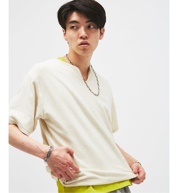 JOURNAL STANDARD「パイル キーネック Tシャツ」|Tシャツ・カットソー|
