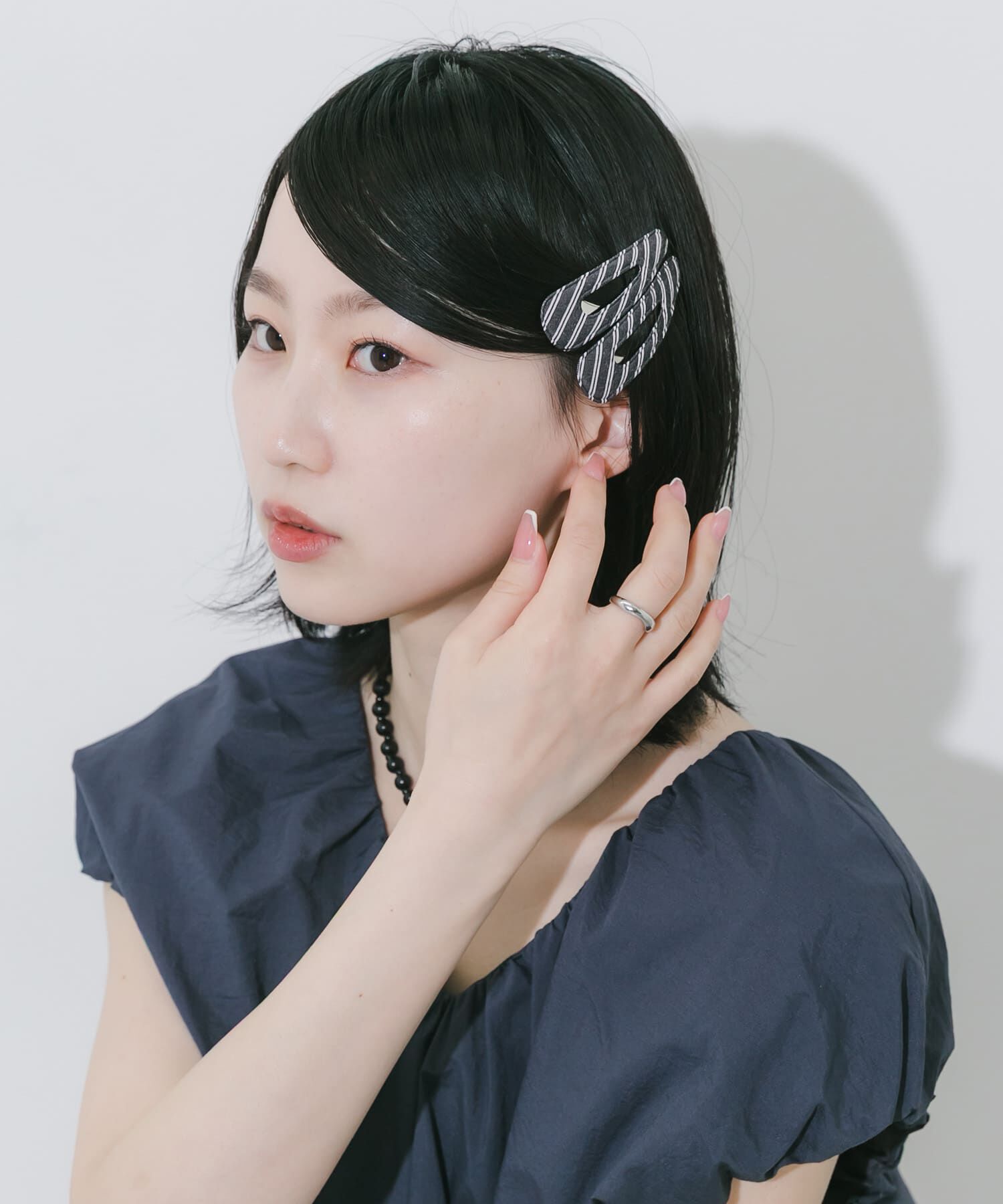 SMELLY「ストライプ2セットヘアピン」|その他|