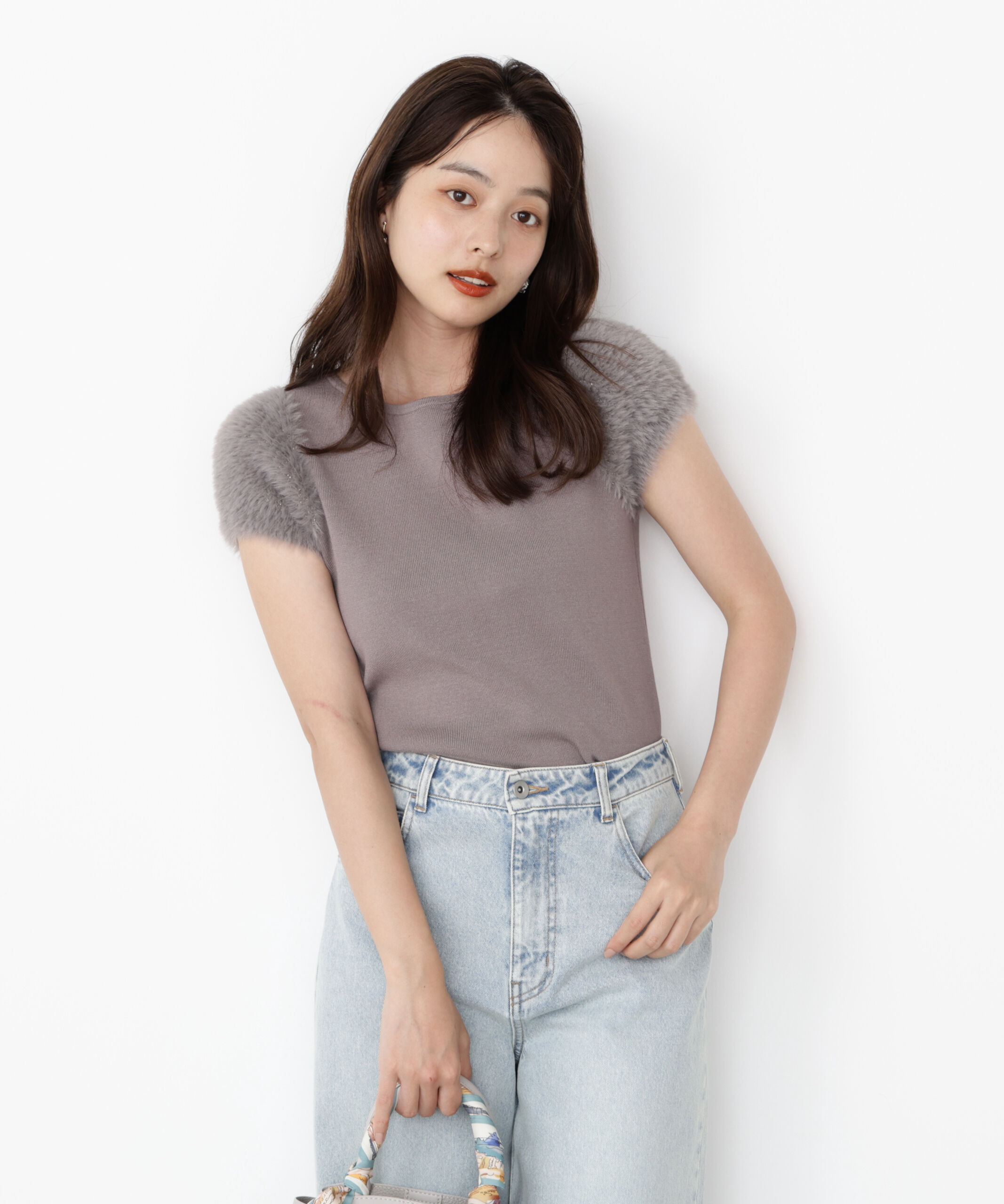 PROPORTION BODY DRESSING「＜ハンドウォッシャブル＞ドッキングスリーブニット」|ニット・セーター|