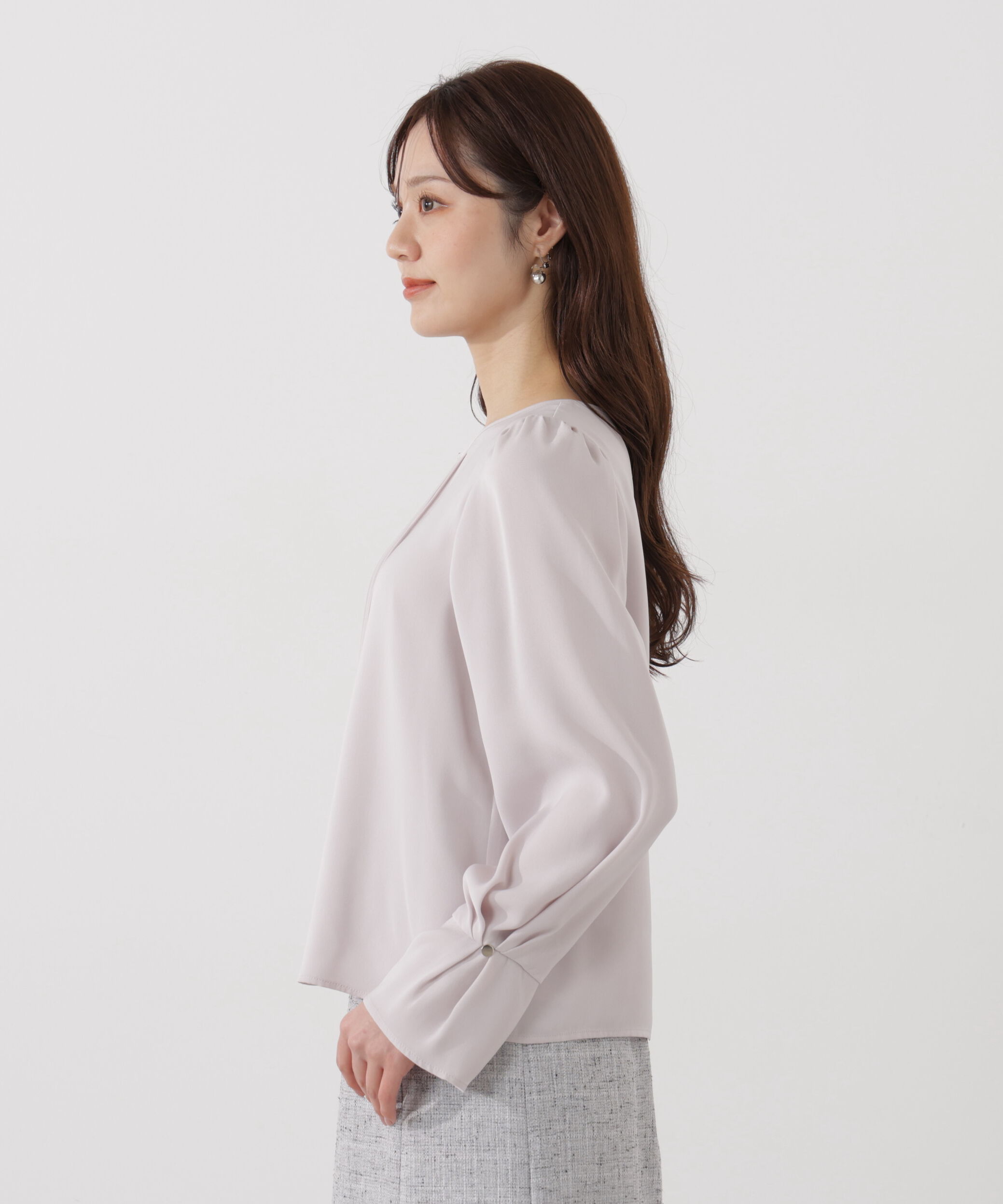 PROPORTION BODY DRESSING「＜ウォッシャブル＞ピンタックブラウス」|シャツ・ブラウス|