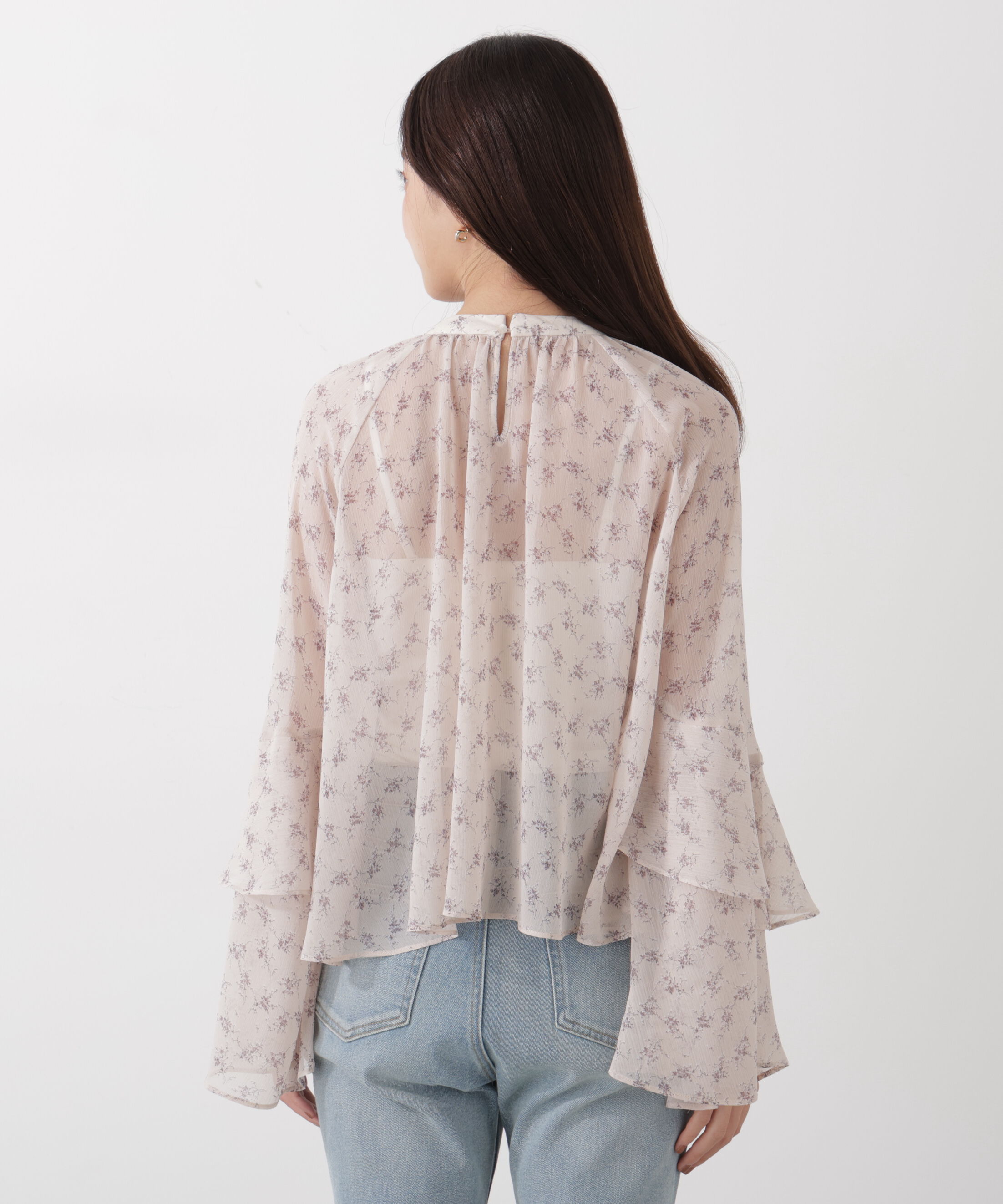 PROPORTION BODY DRESSING「〈a/mie〉ジョーゼットボリュームブラウス　26SS」|シャツ・ブラウス|