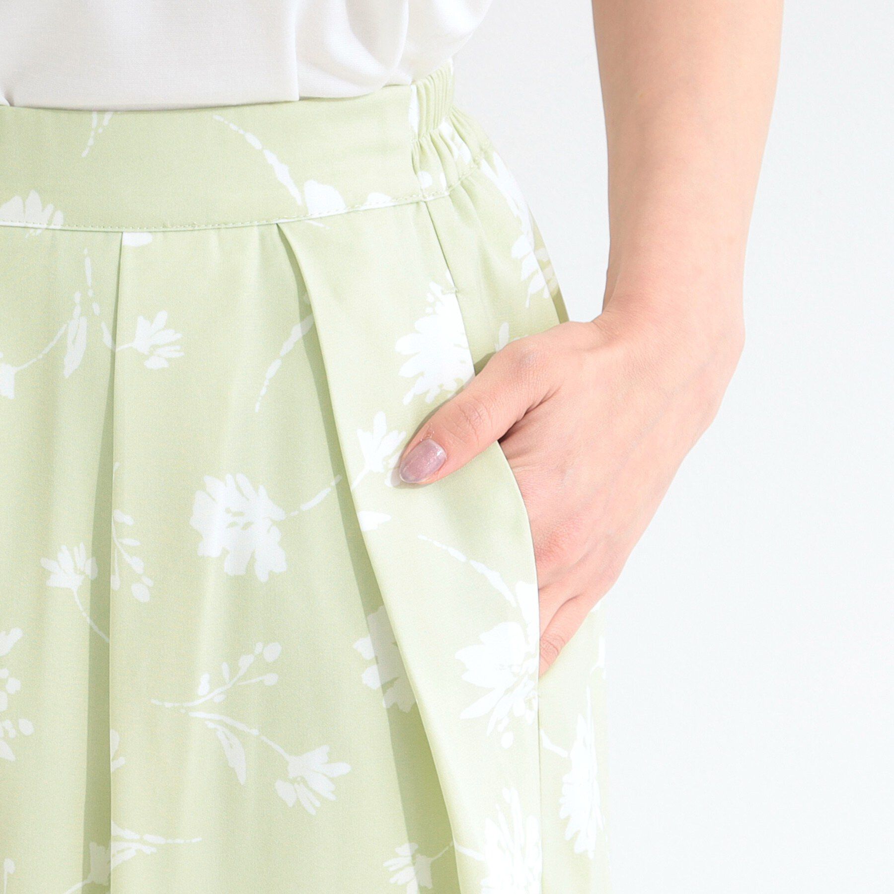 SHOO･LA･RUE「【S-LL/柄が選べる】品よく華やか 花柄アソートプリントスカーチョ」|その他|