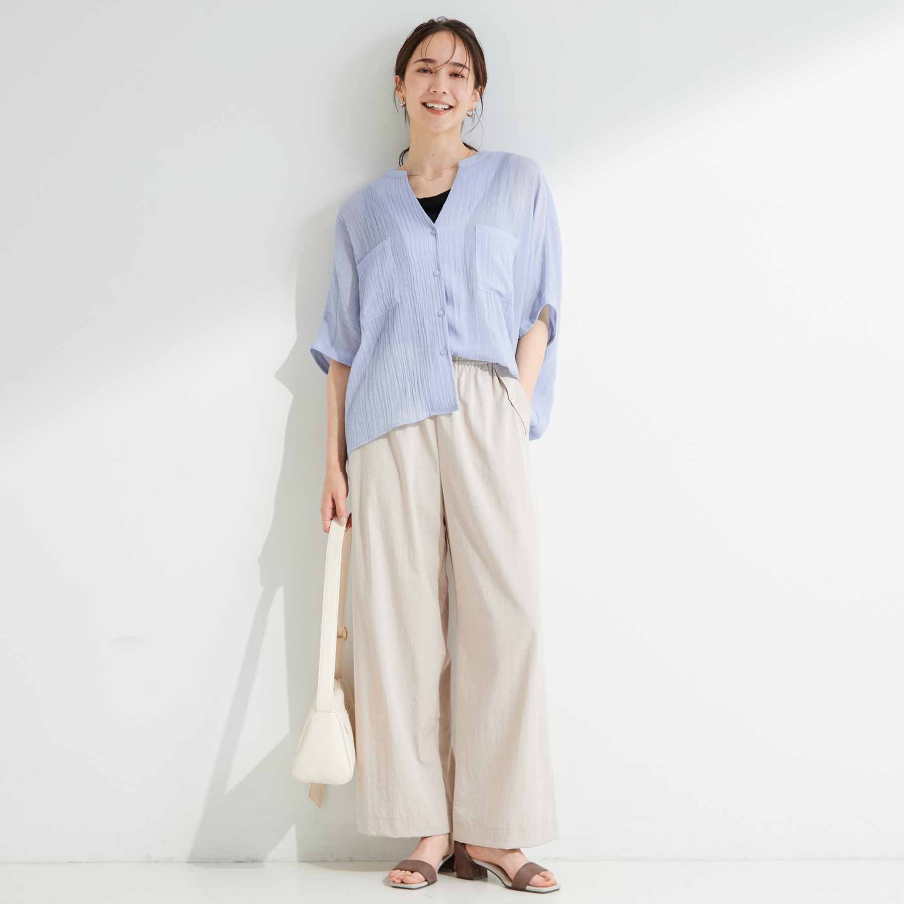 SHOO･LA･RUE「シアーワッシャーポケドルマン」|シャツ・ブラウス|