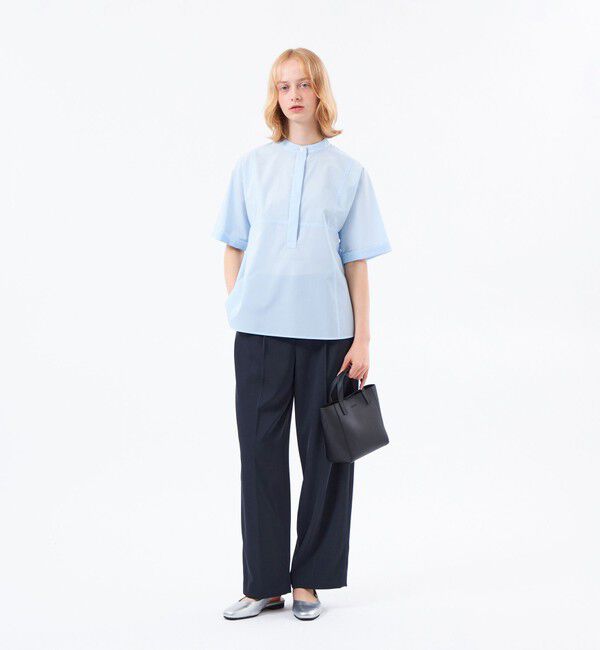 MACKINTOSH PHILOSOPHY「ドライツイルツータックワイドパンツ」|スラックス|