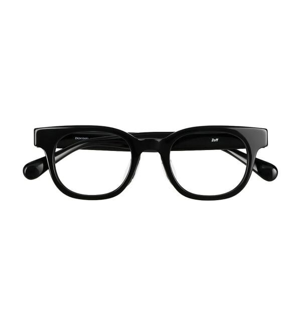  「Zoff｜メガネ｜黒縁 太縁フレーム 伊達・度付き｜FASHION VINTAGE レンズ交換券付」|メガネ|