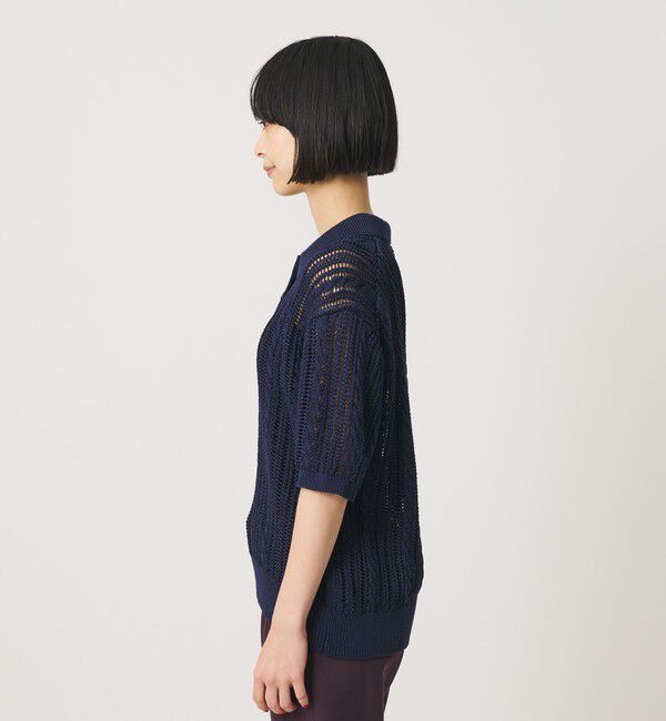 BEAUTY&YOUTH UNITED ARROWS「コットンメッシュ ケーブル ポロシャツ」|ニット・セーター|