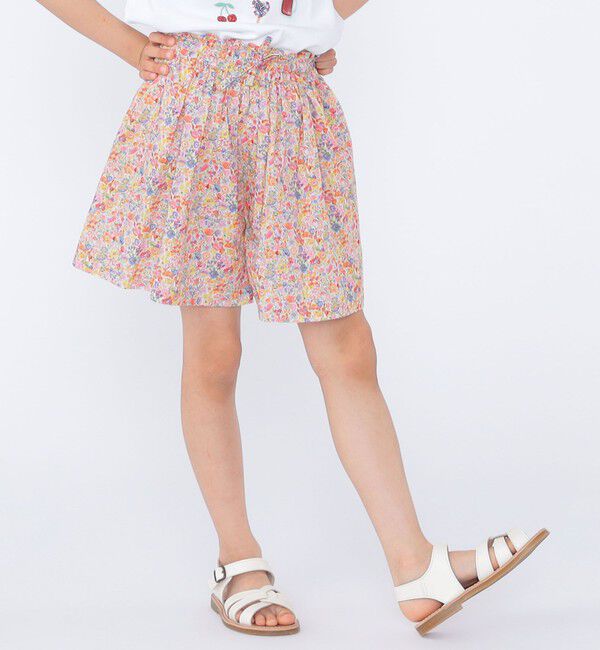 SHIPS KIDS「SHIPS KIDS:100～130cm / リバティ キュロット」|キュロット|レッド系