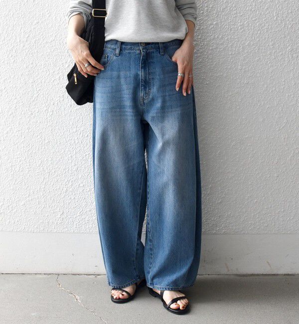 SHIPS any「《予約》SHIPS any:〈洗濯機可能〉バレル デニム パンツ［SHIPS any DENIM］」|デニム|