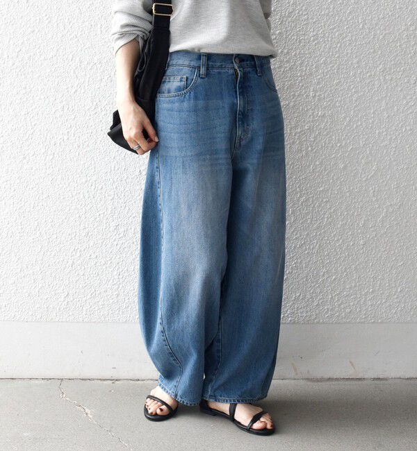 SHIPS any「《予約》SHIPS any:〈洗濯機可能〉バレル デニム パンツ［SHIPS any DENIM］」|デニム|