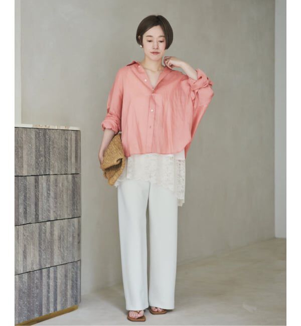 Plage「《予約》asymmetry lace キャミソール」|キャミソール|