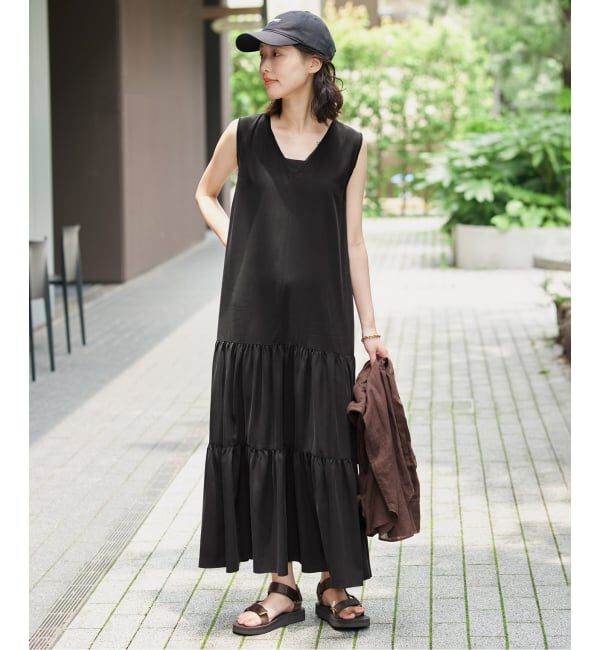 SLOBE IENA「《WEB限定》ティアードワンピース」|ワンピース|