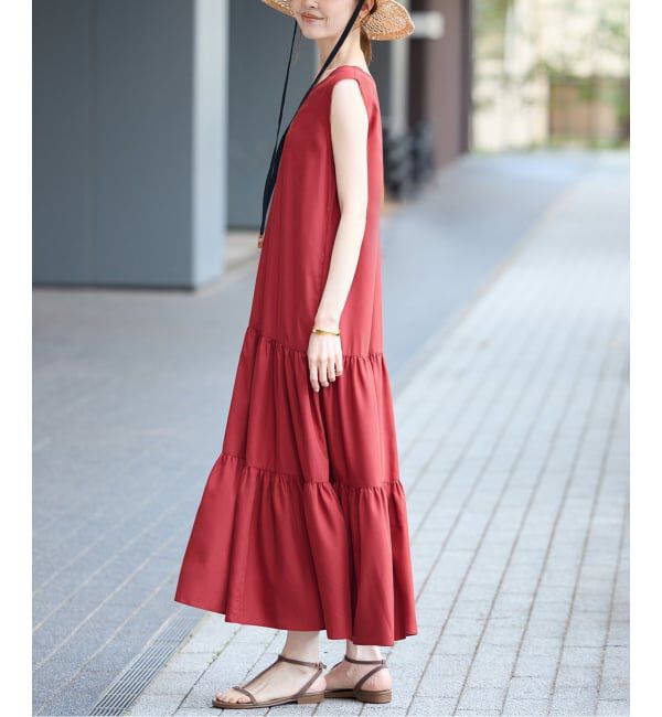 SLOBE IENA「《WEB限定》ティアードワンピース」|ワンピース|