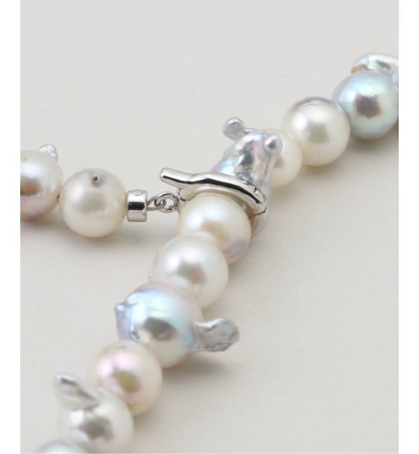 IENA「AYUS/アユス AKOYA BAROQUE PEARL CLIKER ネックレス N30」|ネックレス|