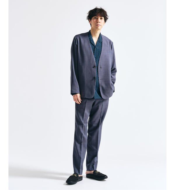 417 EDIFICE「【EVALET / エバレット】メッシュ カーディガンジャケット "セットアップ着用可能"」|ノーカラージャケット|