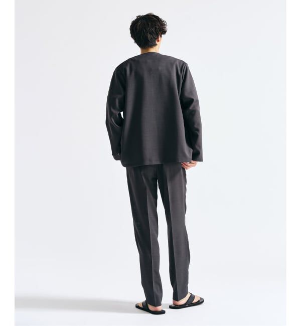 417 EDIFICE「【EVALET / エバレット】メッシュ カーディガンジャケット "セットアップ着用可能"」|ノーカラージャケット|