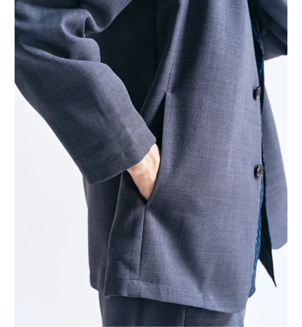 417 EDIFICE「【EVALET / エバレット】メッシュ カーディガンジャケット "セットアップ着用可能"」|ノーカラージャケット|