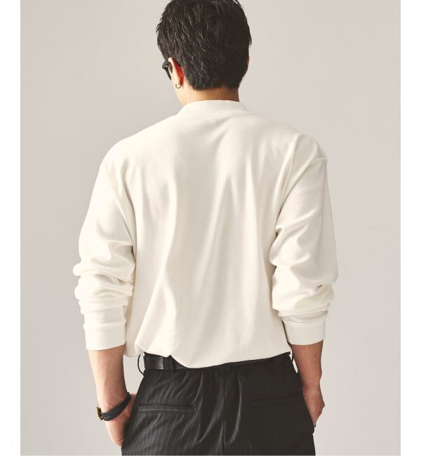 417 EDIFICE「【Hanes&times;417 EDIFICE】別注 CLEAR CUT COTTON SMOOTH MOCK NECK（MODERN FIT）」|Tシャツ・カットソー|