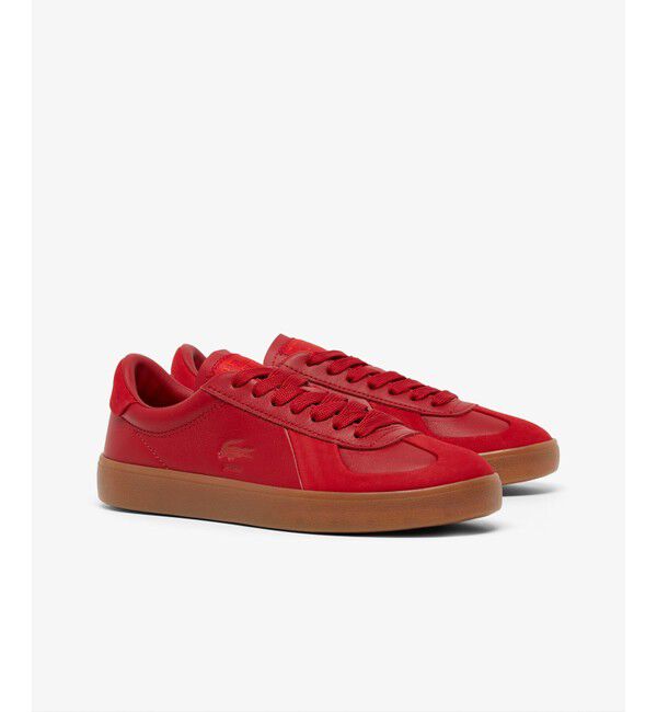 LACOSTE「レディース BASESHOT PRO 126 5 SFA クラシックコートスニーカー」|スニーカー|レッド