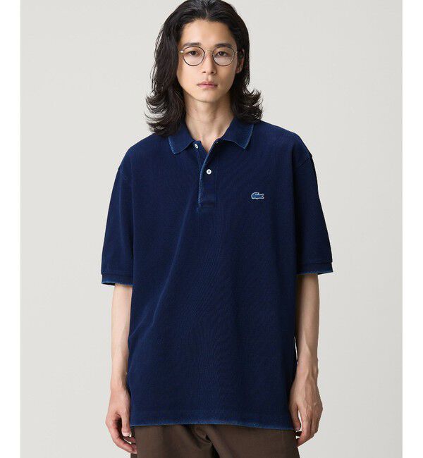LACOSTE「オーバーサイズ インディゴ ポロシャツ」|ポロシャツ|
