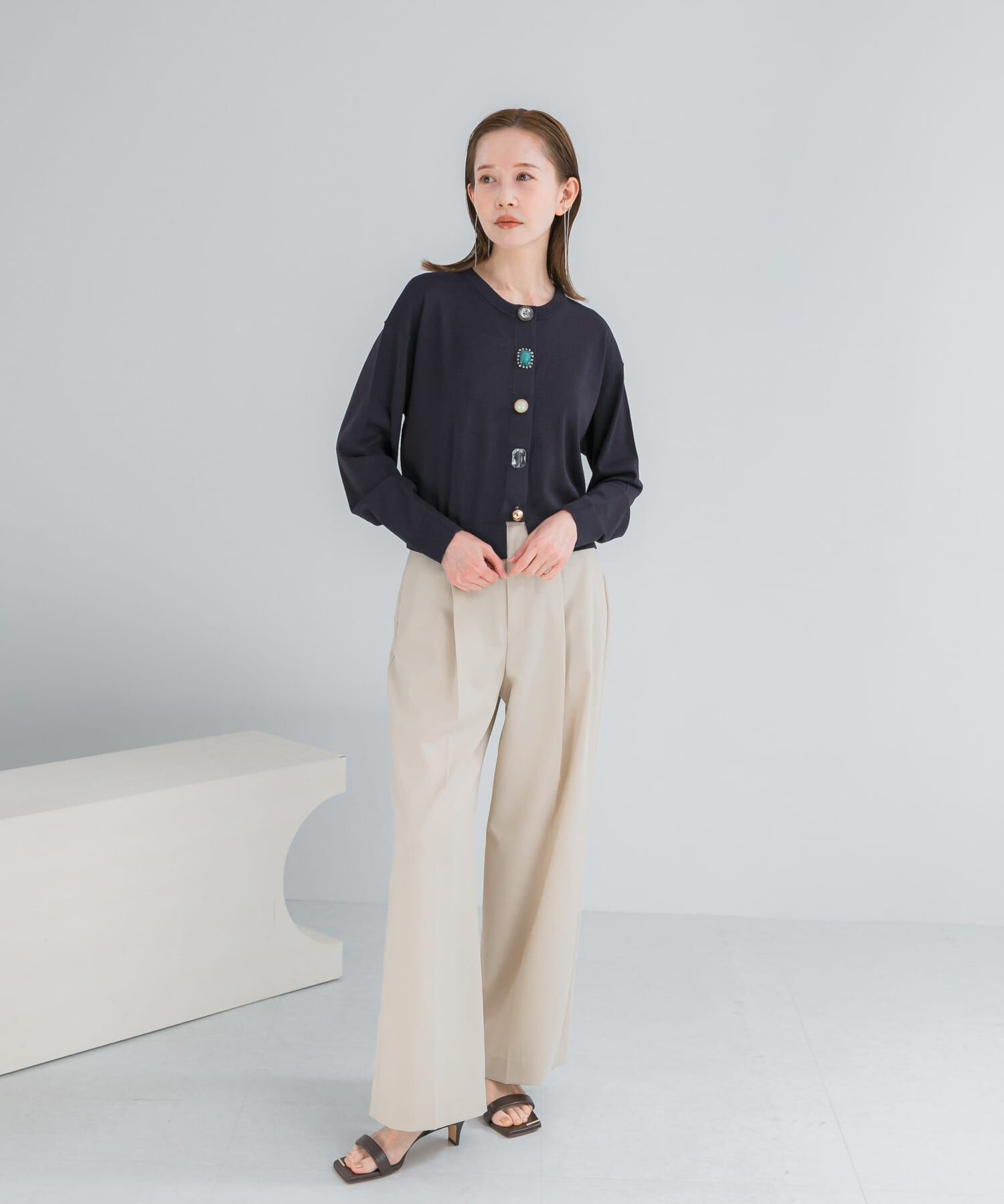 URBAN RESEARCH ROSSO「Torrazzo Donna　BIJOU CARDIGAN」|カーディガン|