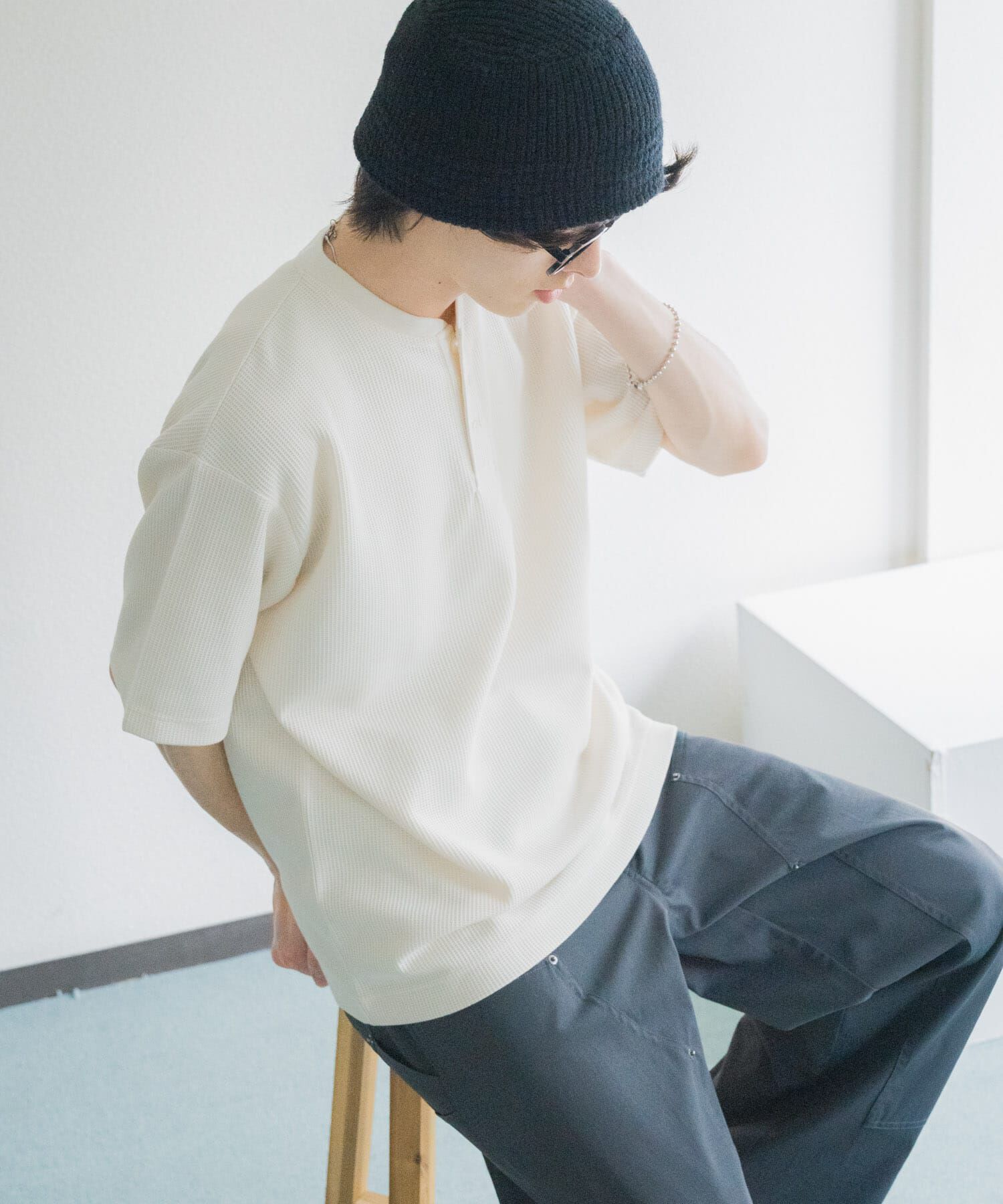 SENSE OF PLACE by URBAN RESEARCH「ヘンリーネックカノコプルオーバー」|Tシャツ・カットソー|