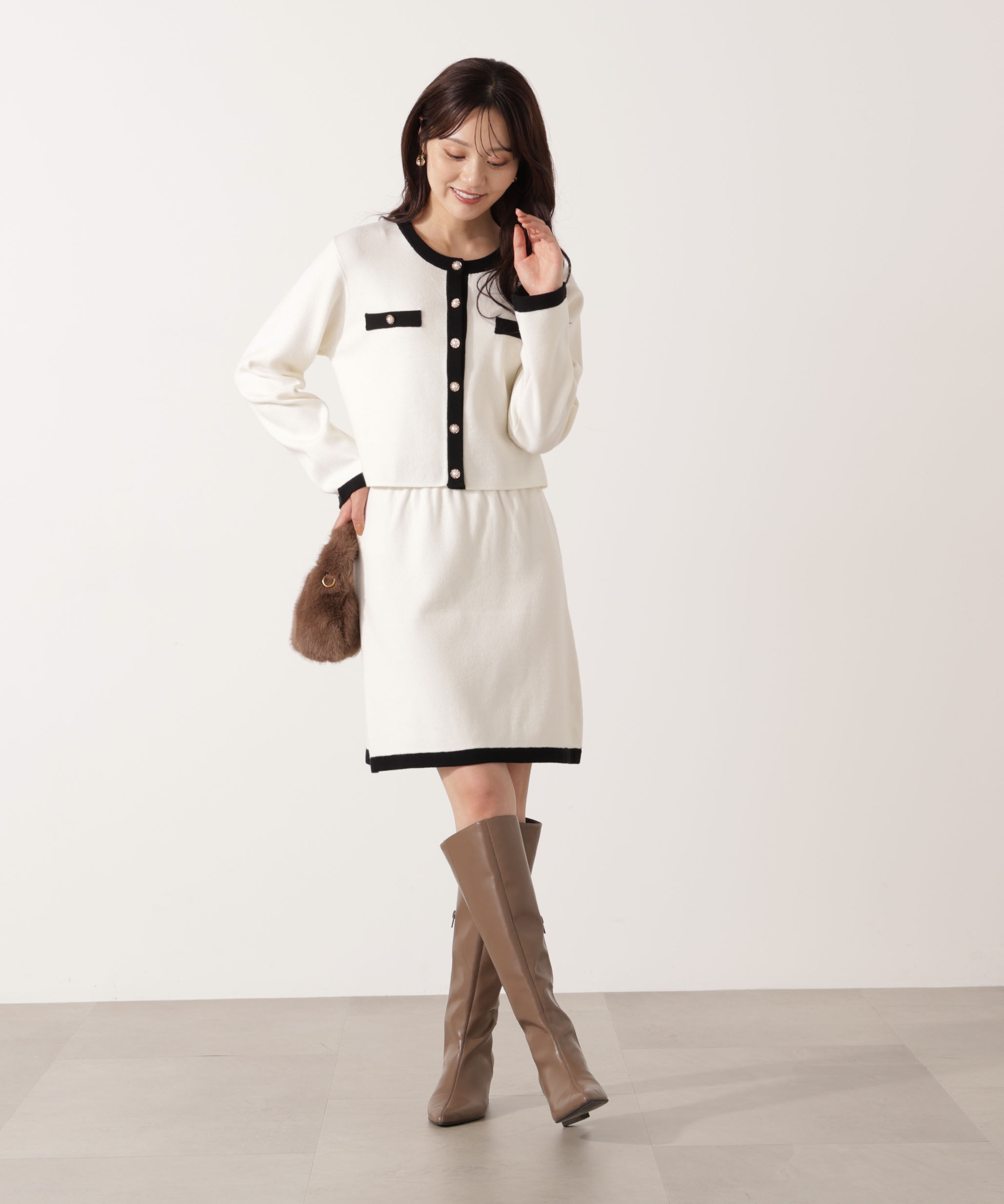 PROPORTION BODY DRESSING「ニットジャケット 25AW」|ニット・セーター|